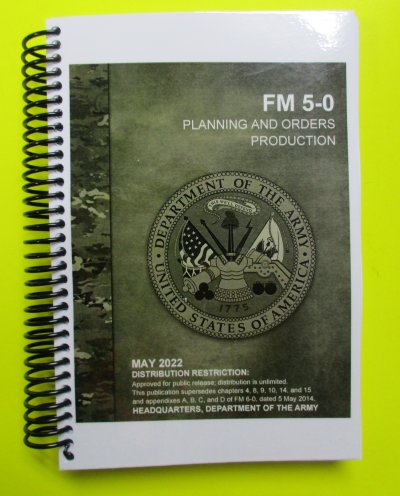 FM 5-0 Planning & Orders Production - 2022 - Mini size